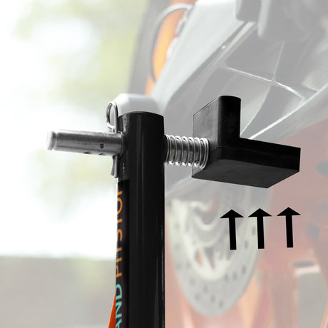 Dismantable Standard Rear Paddock Stand without Skate Wheels - Black - (Bike Wt upto: 185 kgs)