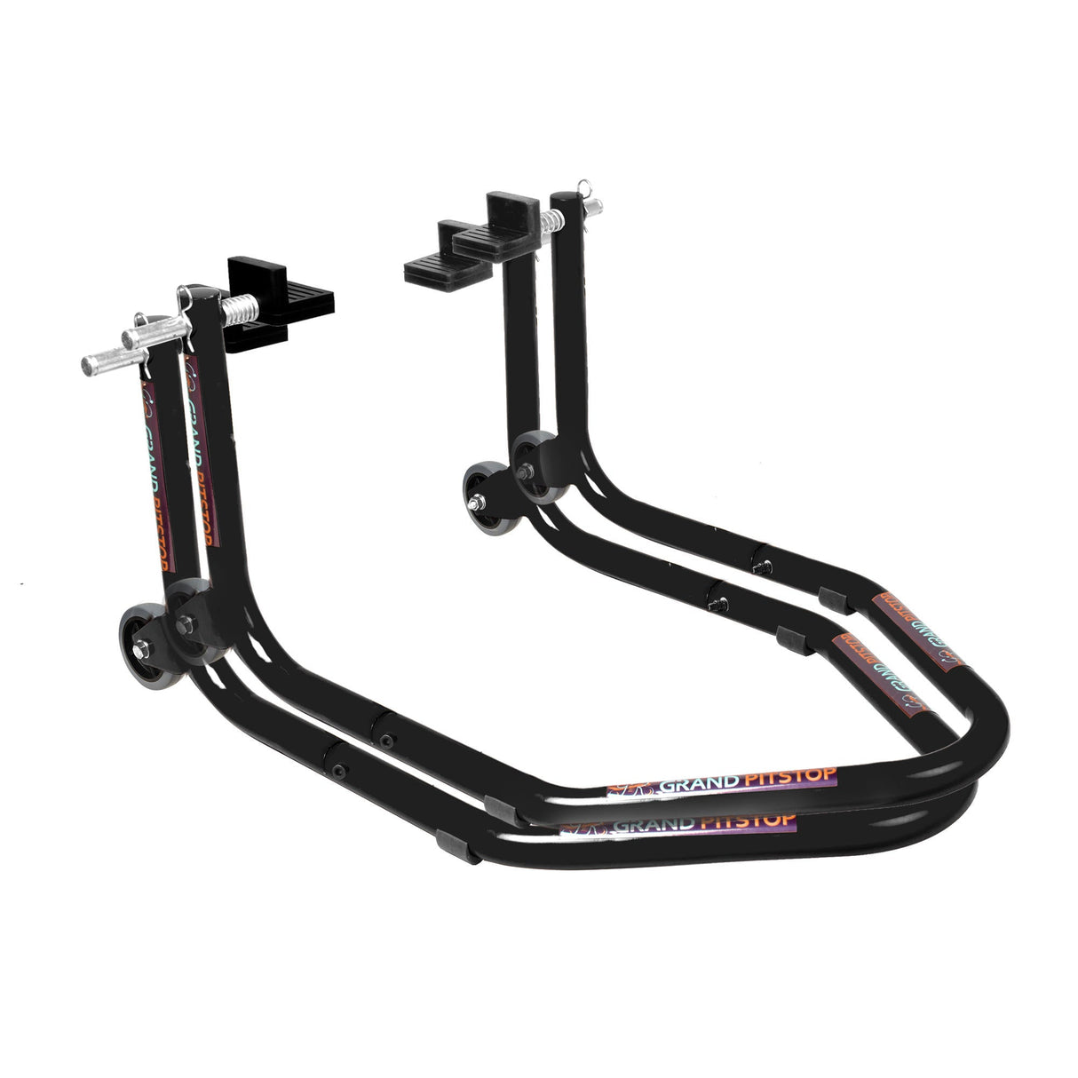 Dismantable Standard Rear Paddock Stand without Skate Wheels - Black - (Bike Wt upto: 185 kgs)