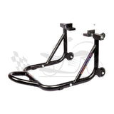 Dismantable Rear Paddock Stand with Skate Wheels - Black - (Bike Wt upto: 450 kgs)