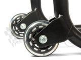 Dismantable Rear Paddock Stand with Skate Wheels - Black - (Bike Wt upto: 450 kgs)