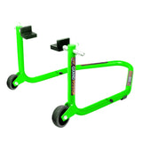 Dismantable Standard Rear Paddock Stand without Skate Wheels - Green - (Bike Wt upto: 185 kgs)