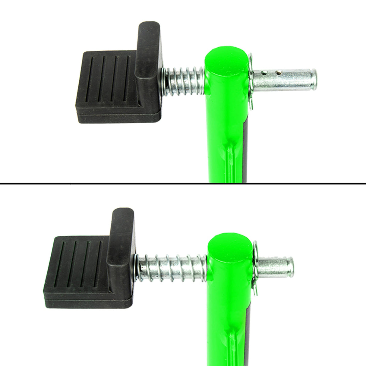 Dismantable Standard Rear Paddock Stand without Skate Wheels - Green - (Bike Wt upto: 185 kgs)