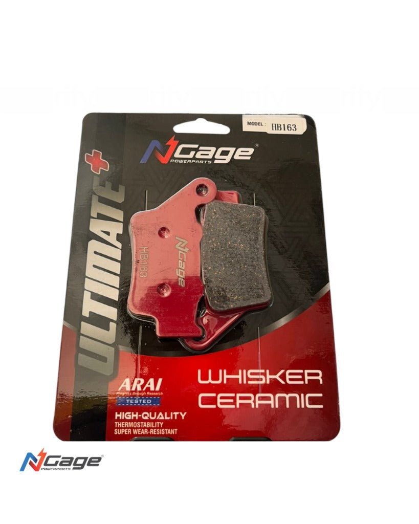 RE INTERCEPTOR 650 / CONTINENTAL GT 650 | rear whisker ceramic Ultimate + brake pads | NGAGE POWERPARTS