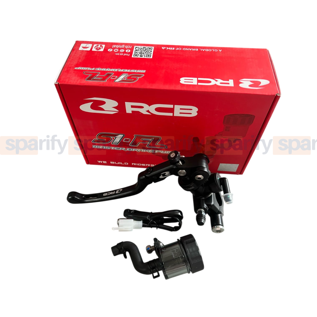 RCB | S1-FL | MASTER BRAKE PUMP | 17MM | LH|  01BP053B - BLACK ( LEFT HAND SIDE ) RACING BOY