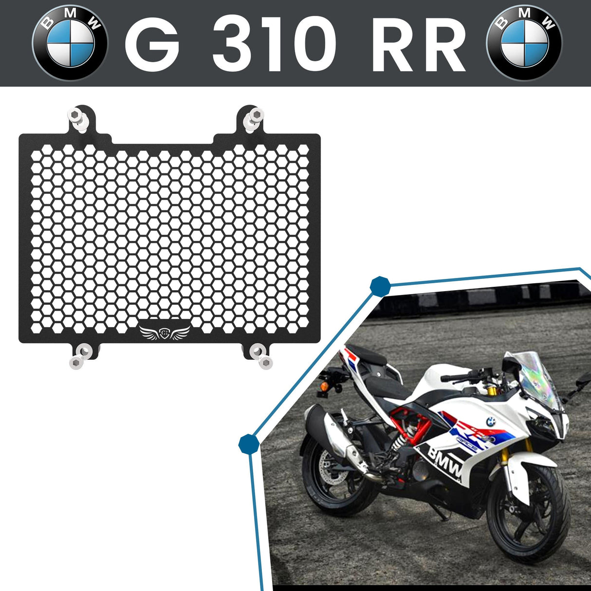 Radiator Grill for BMW G310 RR - Black