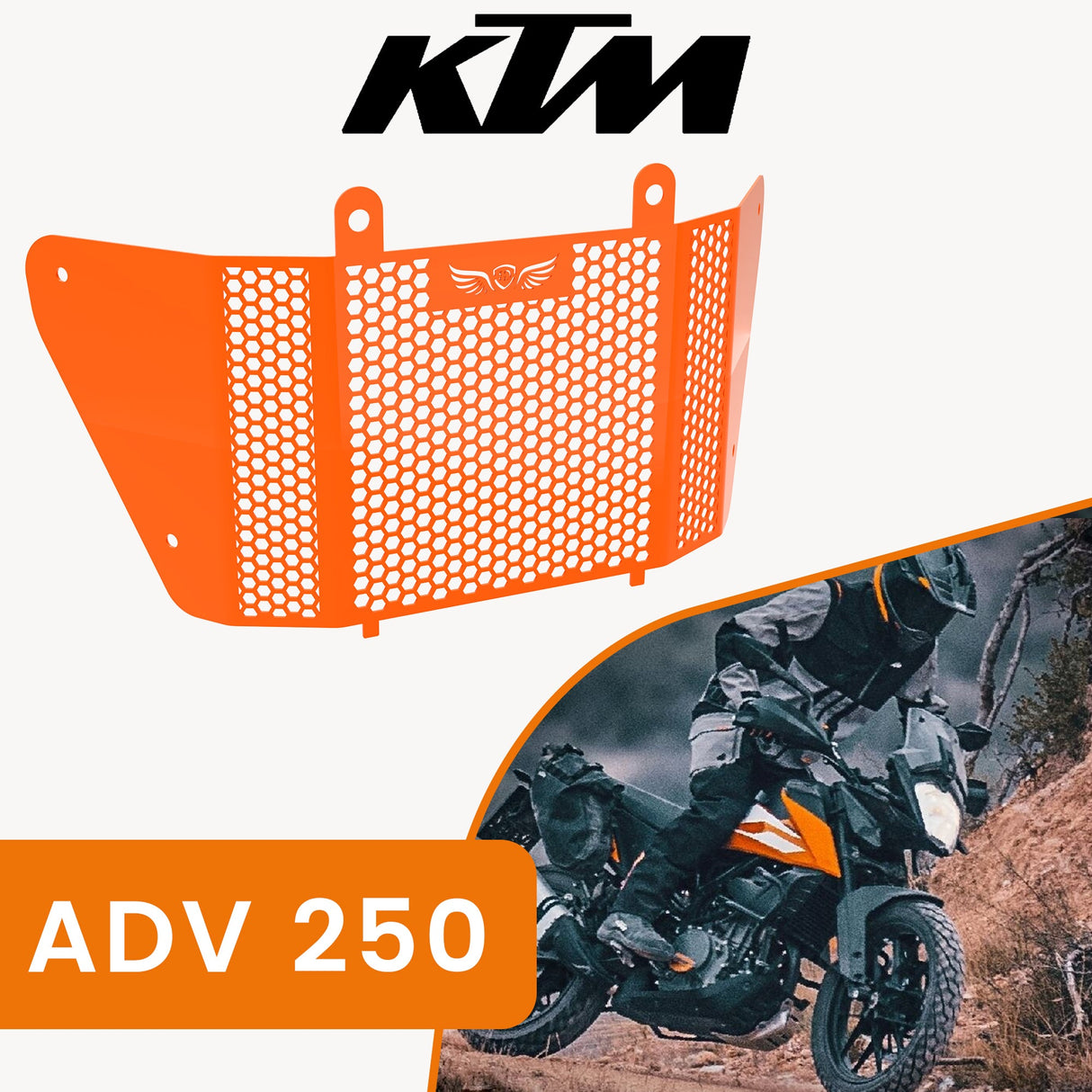 RADIATOR GRILL - Orange for KTM - ADV 250