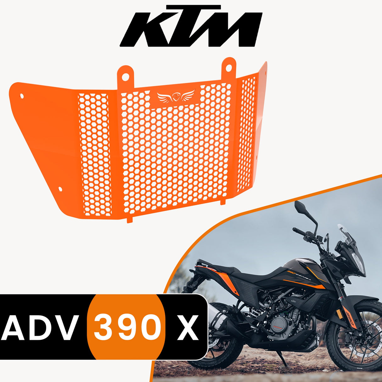 Radiator Grill for KTM ADVENTURE 390 X Orange