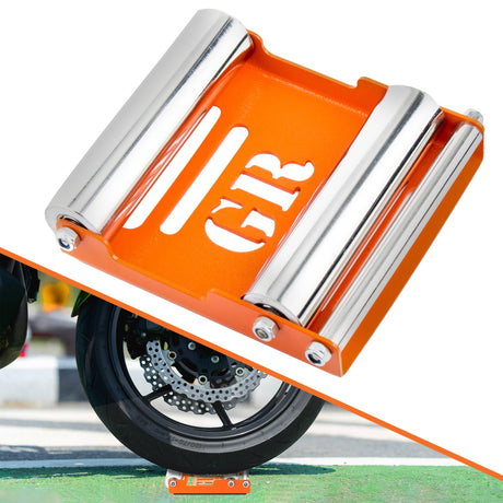Medium Groller - Paddock Stand Replacement - Orange - (Bike Wt upto : 220 kgs)