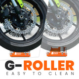 Medium Groller - Paddock Stand Replacement - Orange - (Bike Wt upto : 220 kgs)