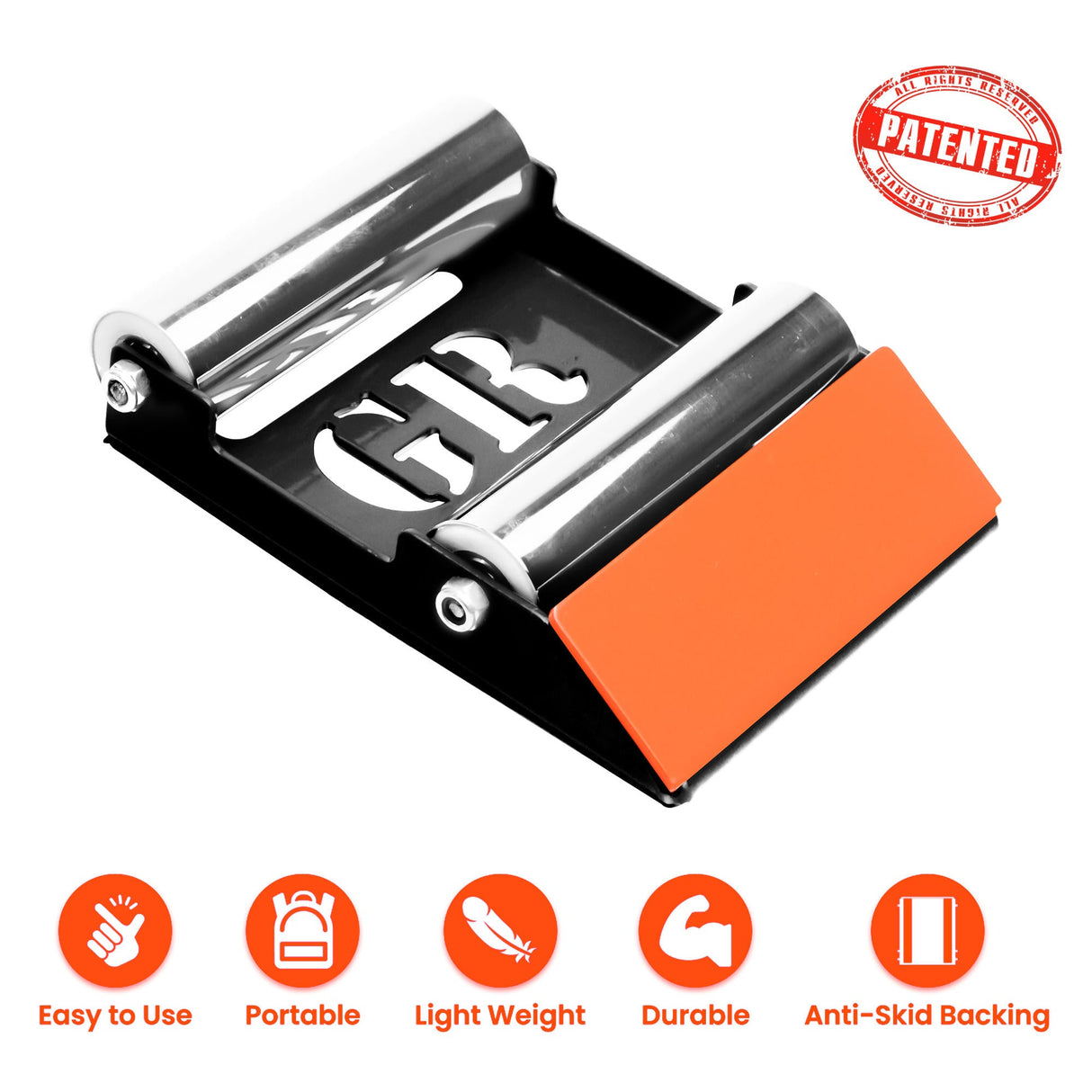 Ramp Groller - Paddock Stand Replacement - Orange - (Bike Wt upto : 220 kgs)
