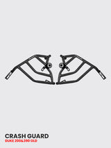 HITECH DUKE 125,200 CRASH GUARD, OLD MODEL – Black WITH 4 METAL SLIDER – SB 570 /  FITS DUKE125, 200