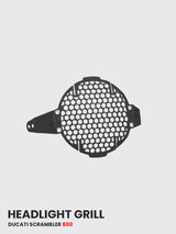 Ducati Scrambler 800 Headlight Grill (Black Matt) - SB 827
