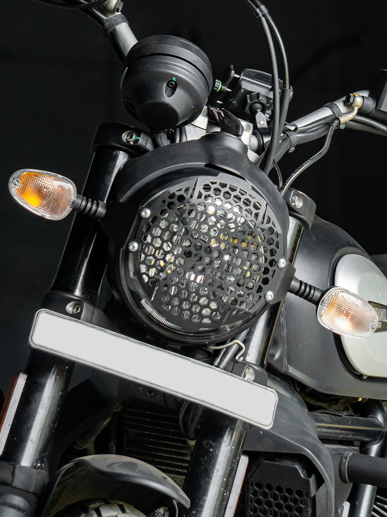 Ducati Scrambler 800 Headlight Grill (Black Matt) - SB 827