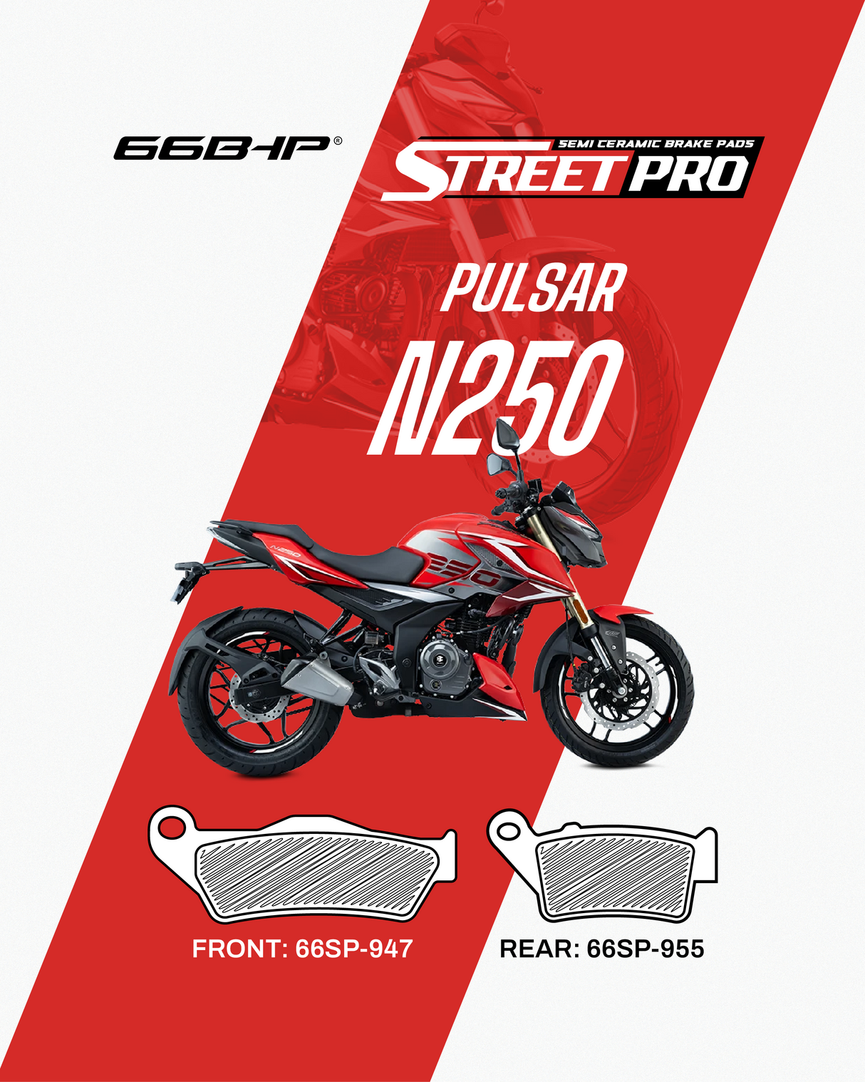 Bajaj Pulsar N250 Street Pro Semi Ceramic Brake Pads