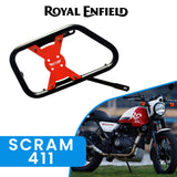 SADDLE STAY (PAIR) - Black/Red for Royal Enfield - SCRAM 411