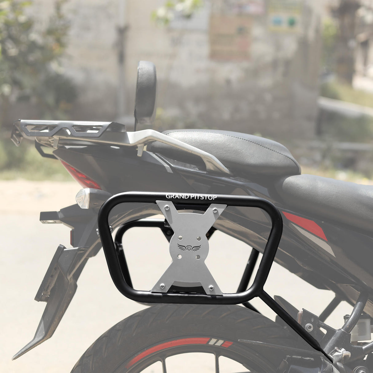 SADDLE STAY (PAIR) - Black/Silver for SUZUKI - V-Strom