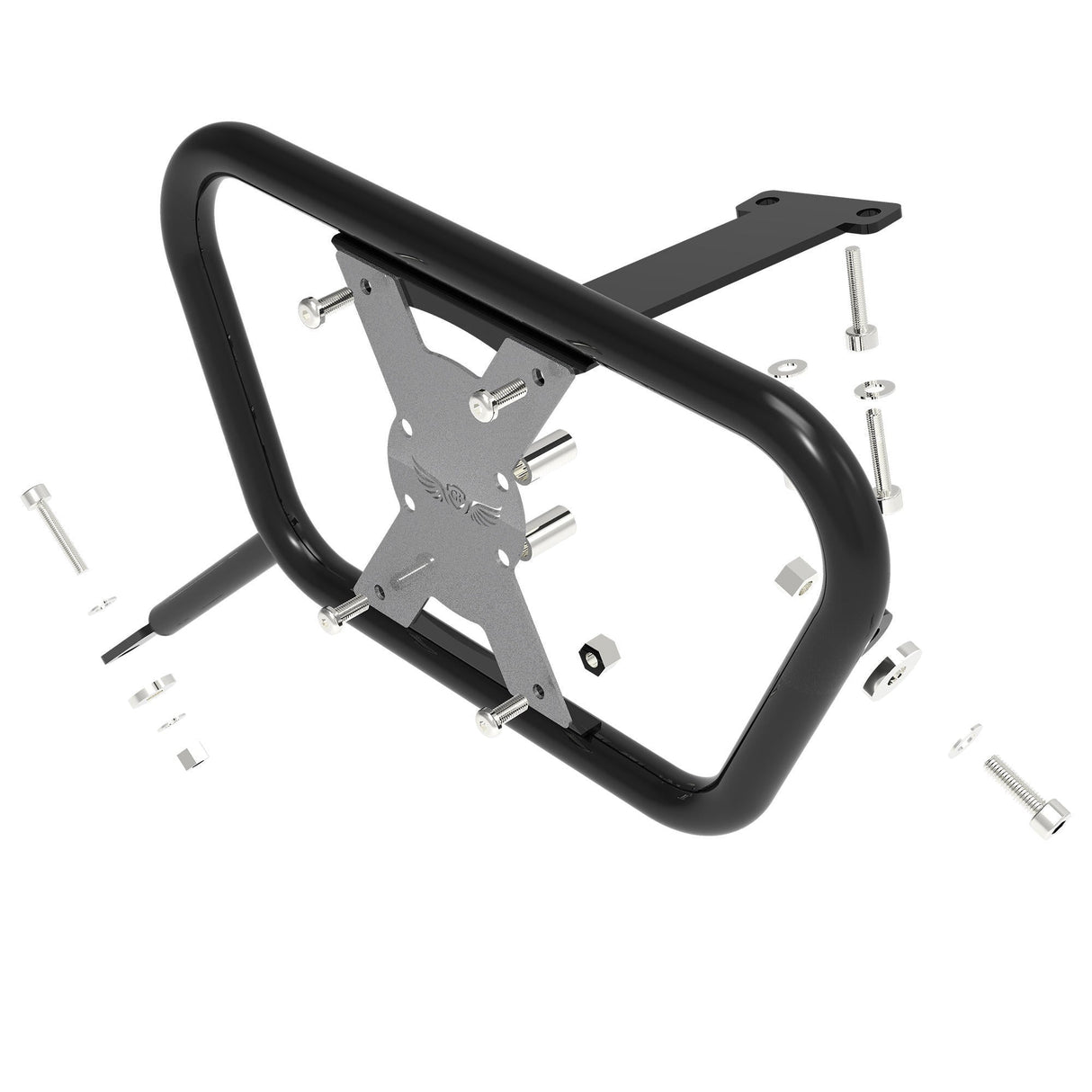 SADDLE STAY (PAIR) - Black/Silver for SUZUKI - V-Strom