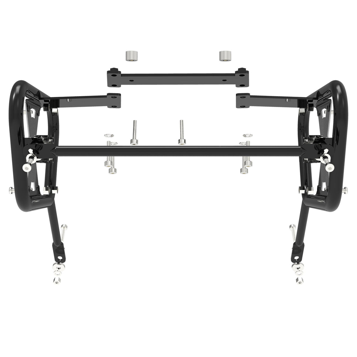 SADDLE STAY (PAIR) - Black/Silver for SUZUKI - V-Strom