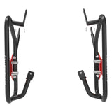 SADDLE STAY (PAIR) - Black/Red for Royal Enfield - INTERCEPTOR