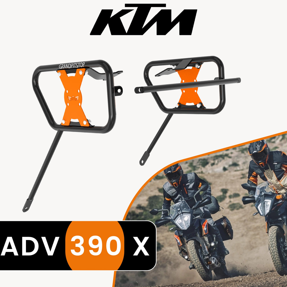 Saddle Stay for KTM ADVENTURE 390 X Black-Orange