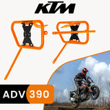 SADDLE STAY (PAIR) - Orange/Black for KTM - ADV 390