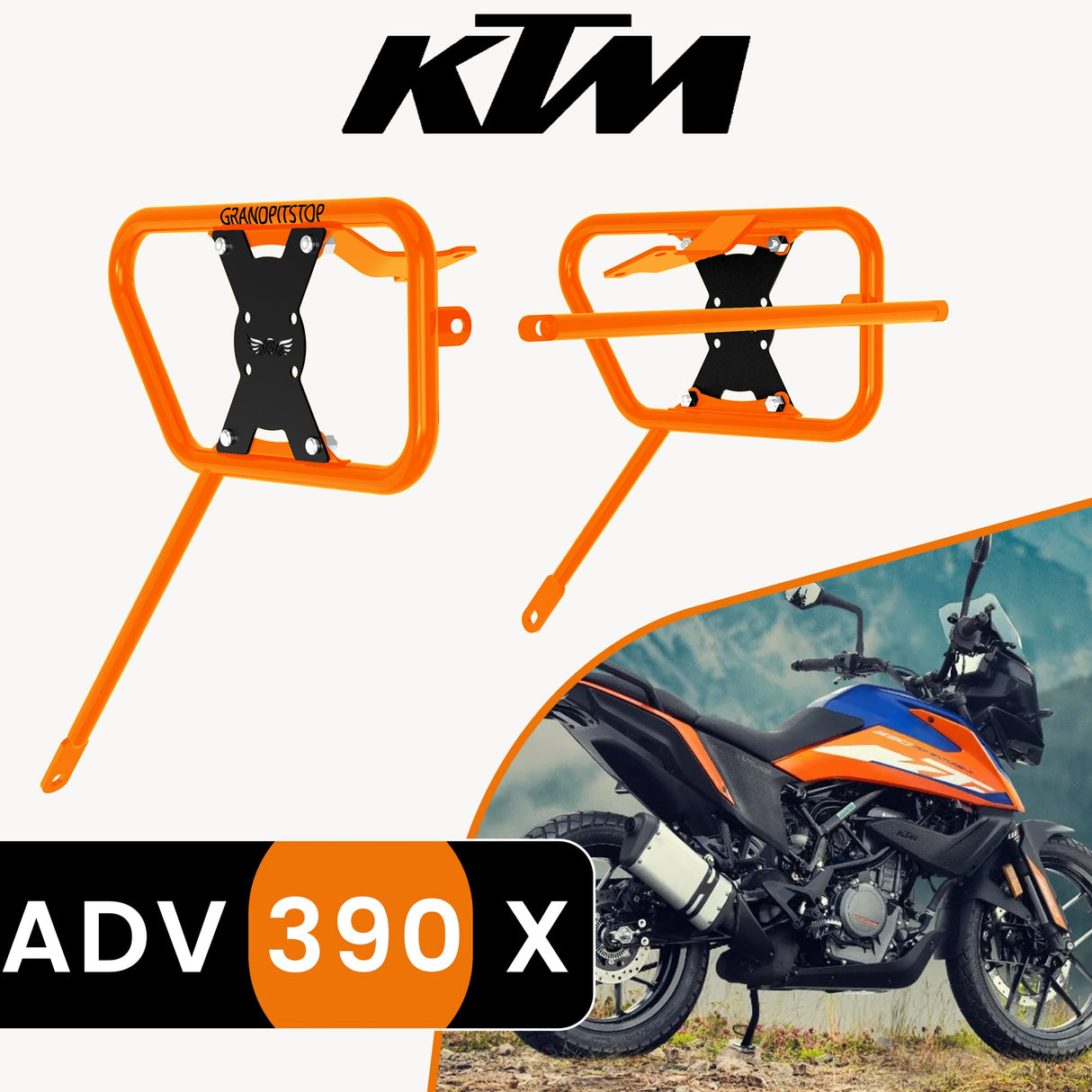 Saddle Stay for KTM ADVENTURE 390 X Orange-Black