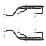 Saddle Stay for HARLEY DAVIDSON X 440 Black-Silver
