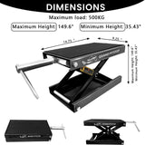 Motorcycle Scissor Jack for Cruiser, Dirt Bike, Sports Bike ATV etc.
