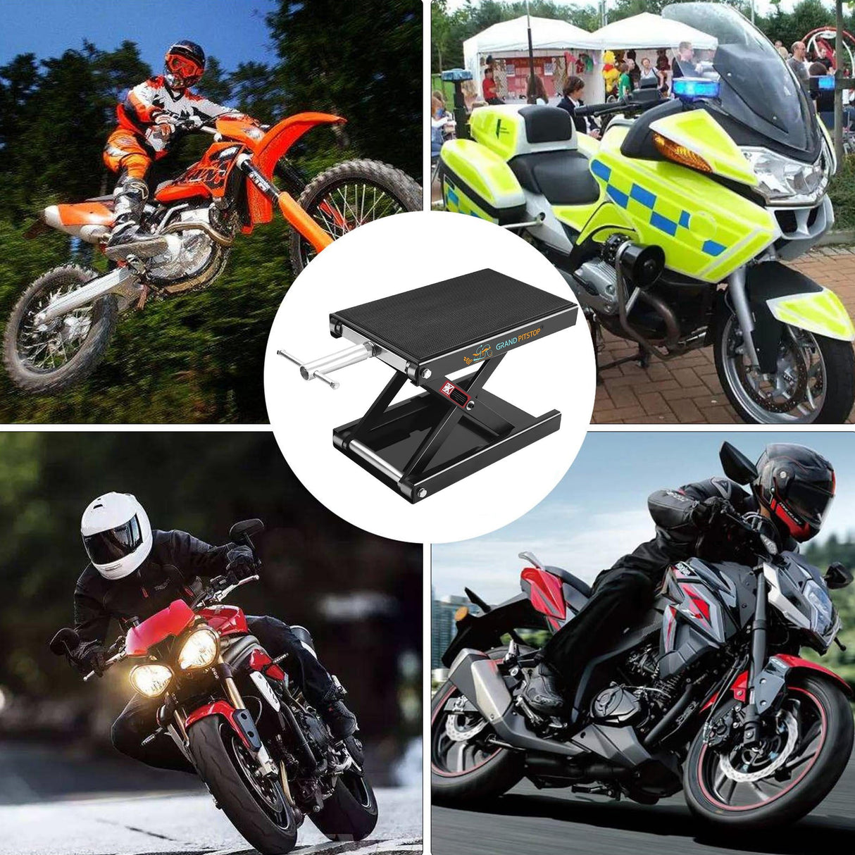 Motorcycle Scissor Jack for Cruiser, Dirt Bike, Sports Bike ATV etc.