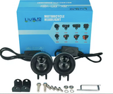 LIU HJG 124 P49 Dual Lens 120W with wiring harness New Model with Power Adaptor 2*60W = 120W Total) Universal For All Cars & Bikes