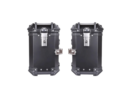 LGP Aluminium Touring Panniers 38L - Set of 2 - Black