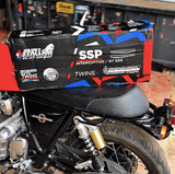 RE Interceptor 650 /GT 650 | SILVER STALLION | DYNO High Performance Exhaust System | Silver Glossy finish | Twin, SS304 - LIFE TIME WARRANTY