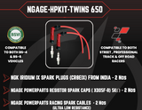 RE SUPER METEOR 650 - SHOTGUN 650 | High performance | Spark plug cable kit | Resistor Spark Caps