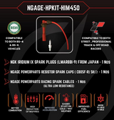RE Himalayan/Guerrilla 450 | High performance | Spark plug cable kit | Resistor Spark Caps