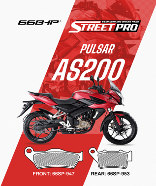 Bajaj Pulsar AS200 Street Pro Semi Ceramic Brake Pads