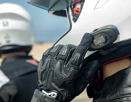 Sena B10 Motorcycle Bluetooth Communication System | Bluetooth Intercom Headset Connecting 4 Riders | HD Speakers | Upto 1KM Range | Upto 16 Hours Battery Life (Supports Android & iOS)
