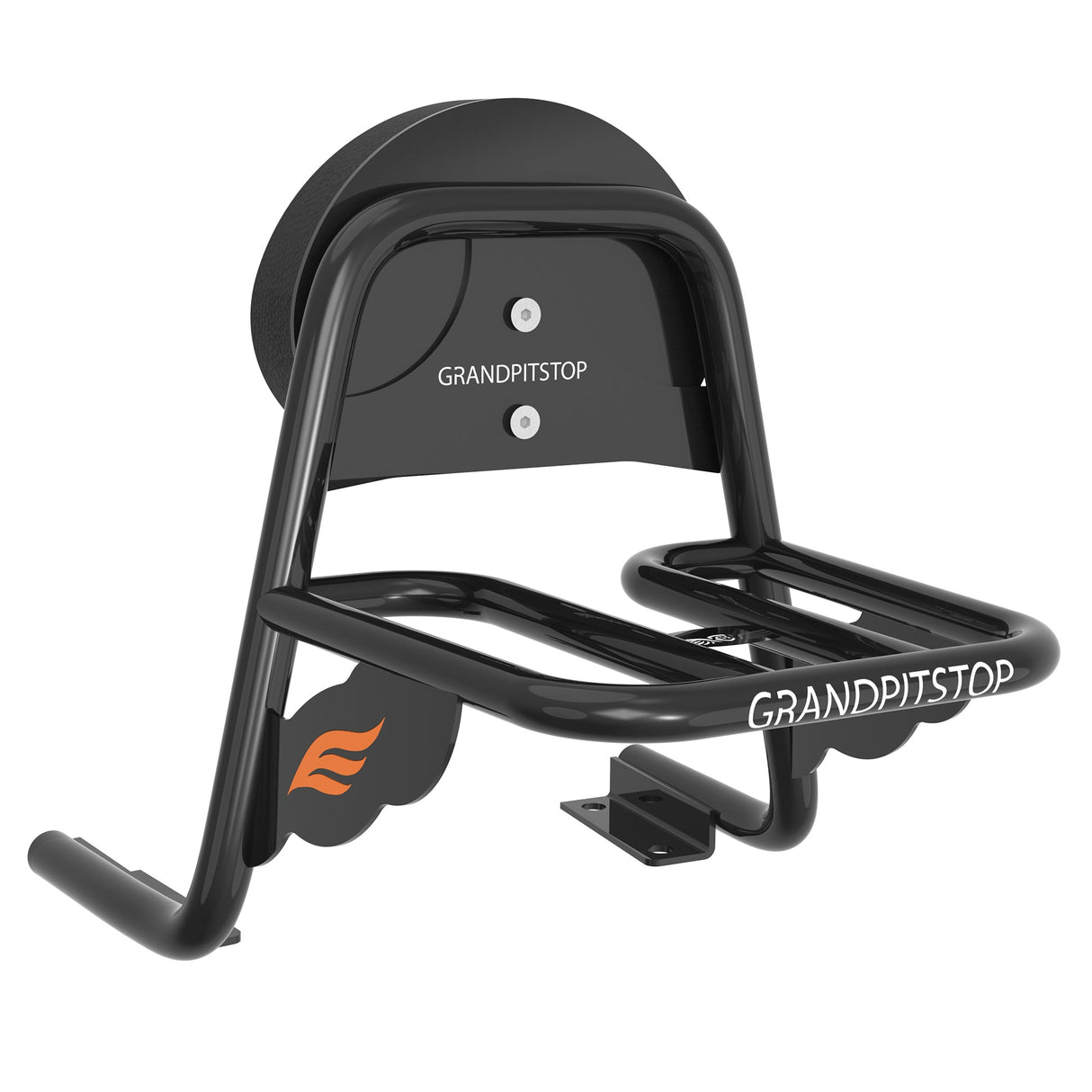TOPRACK WITH BACKREST WITH PARCEL SHELF - Black for Royal Enfield - INTERCEPTOR