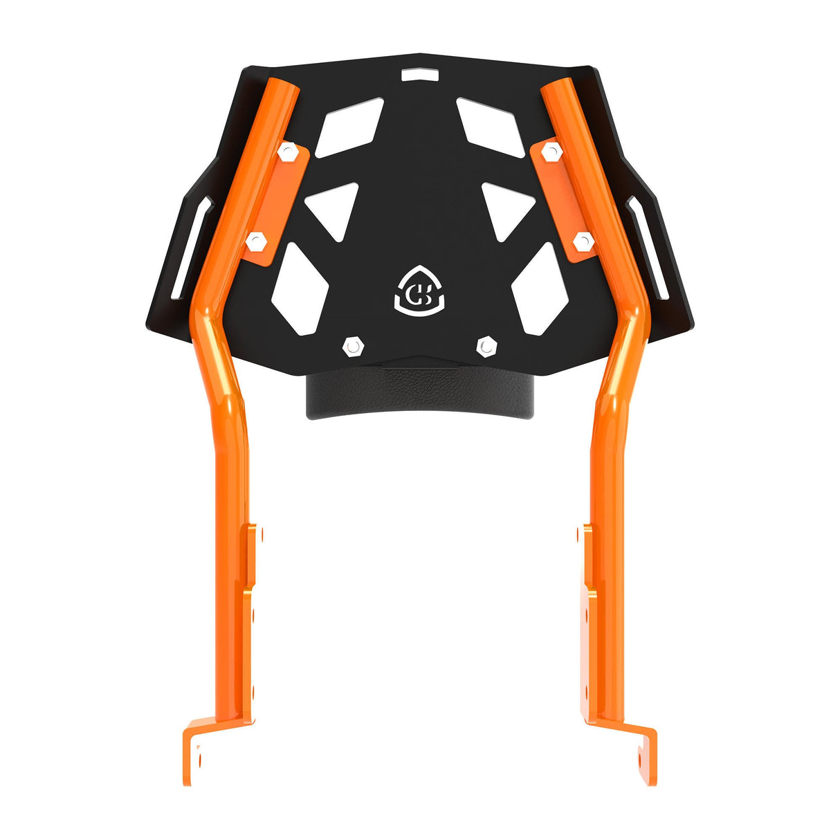 Toprack with Backrest for KTM DUKE 390/250 Gen 3 - Black/Orange
