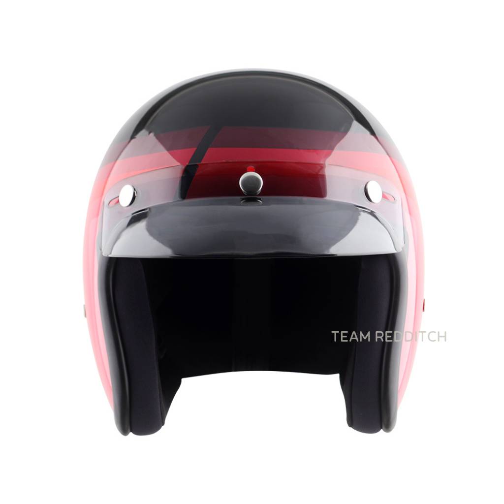 VEGA JET DX URBAN W/VISOR BLACK RED