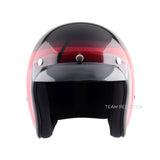 VEGA JET DX URBAN W/VISOR BLACK RED