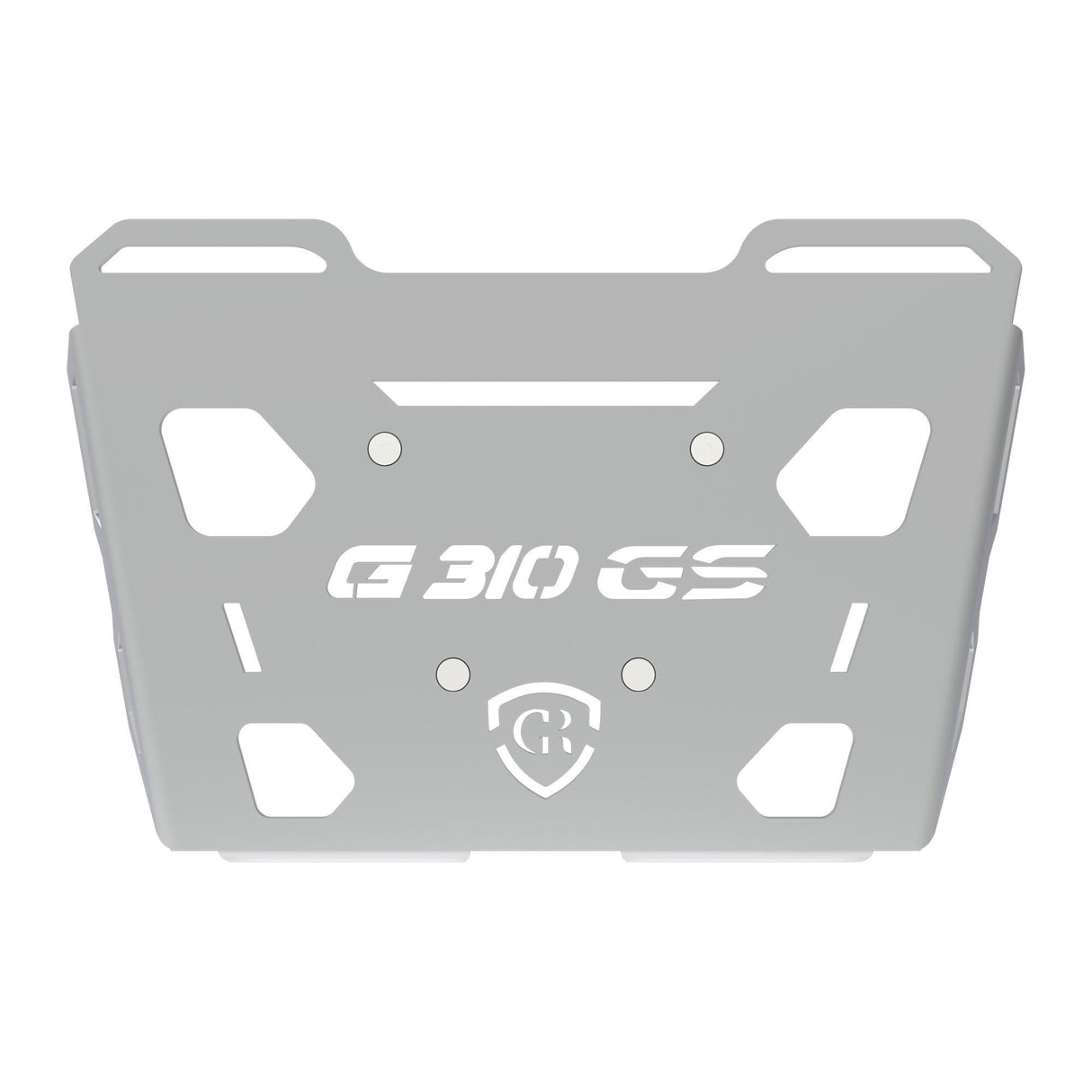 Top Rack Plate for BMW G310 GS Silver