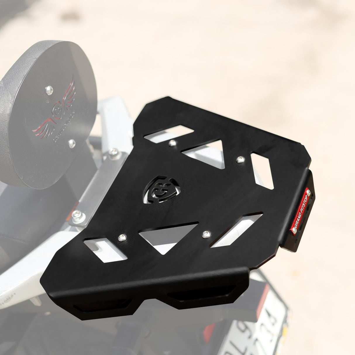 Top Rack Plate for SUZUKI - V Strom - Black