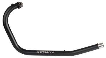 (Black) Free Flow Bend Pipe ( Header pipe ) For INTERCEPTOR / GT 650  - SILVER STALLION PERFORMANCE