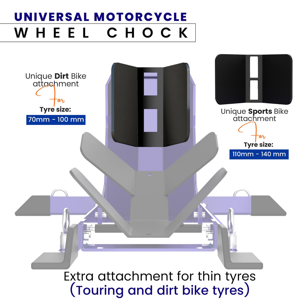 Motorcycle Wheel Chock - Universal