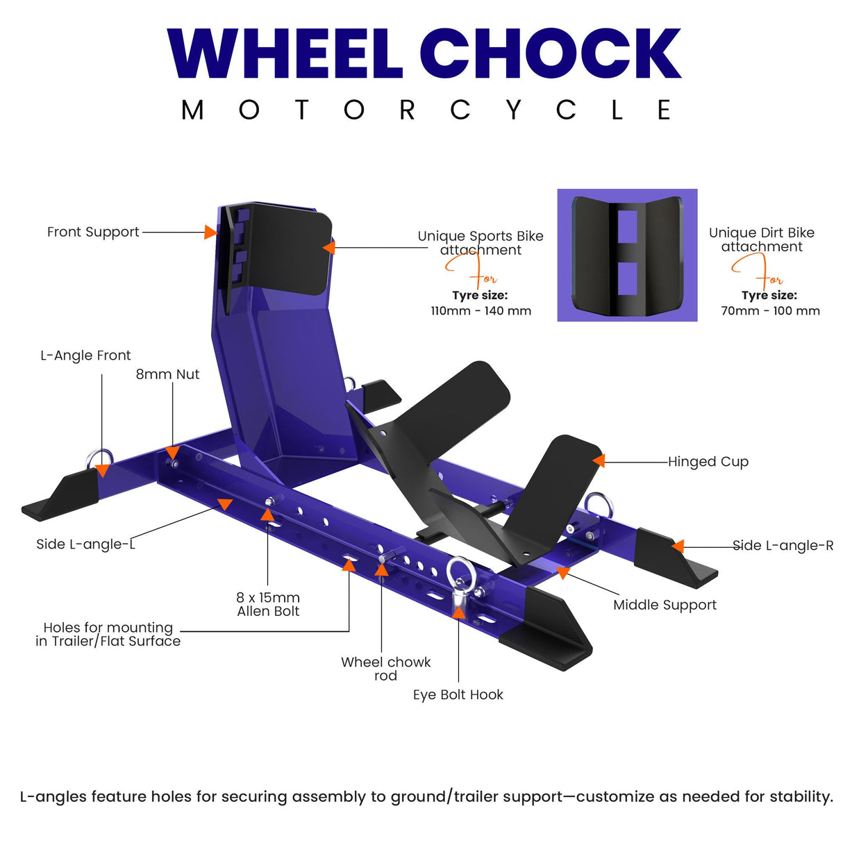 Motorcycle Wheel Chock - Universal