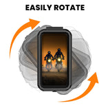 Waterproof Mobile Holder with Vibration Controller (Dampener) Handlebar Mount - Black