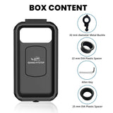 Waterproof Mobile Holder with Vibration Controller (Dampener) Handlebar Mount - Black