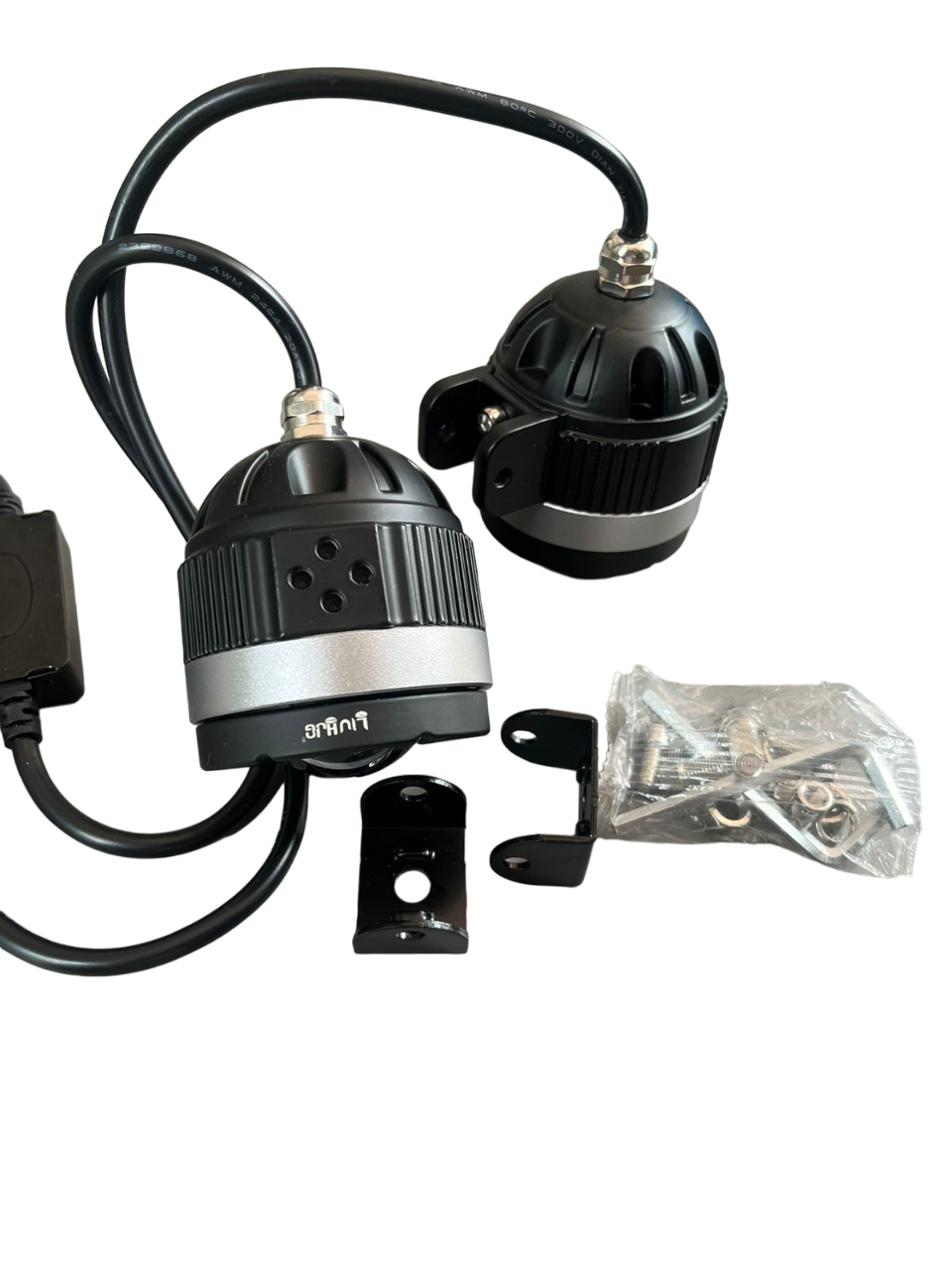 LIU HJG 124 P49 Dual Lens 120W with wiring harness New Model with Power Adaptor 2*60W = 120W Total) Universal For All Cars & Bikes