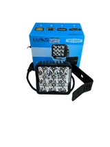 LIU HJG 9 LED Bezel Less Square yellow/white heavy duty auxiliary lights (pack of 2)