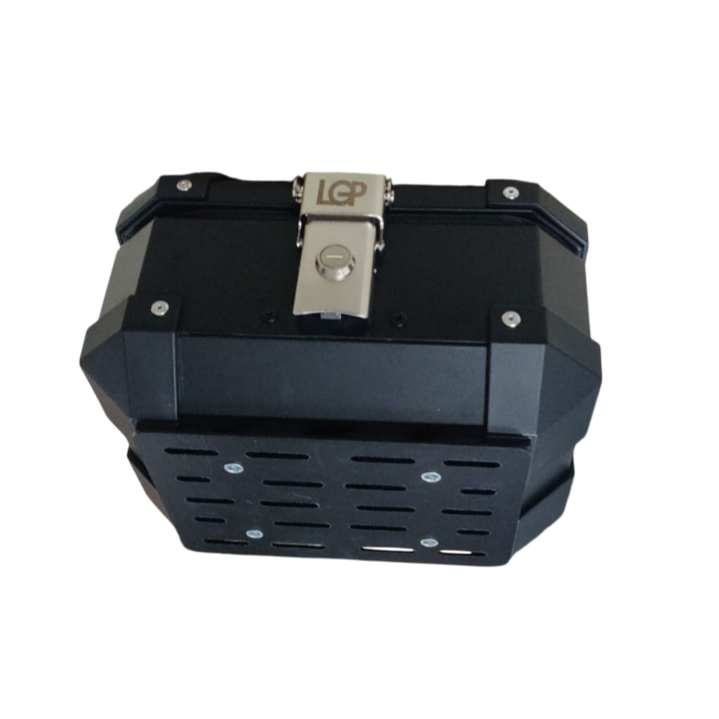 LGP 10 litres aluminium top box black ( fits all motorcycles )